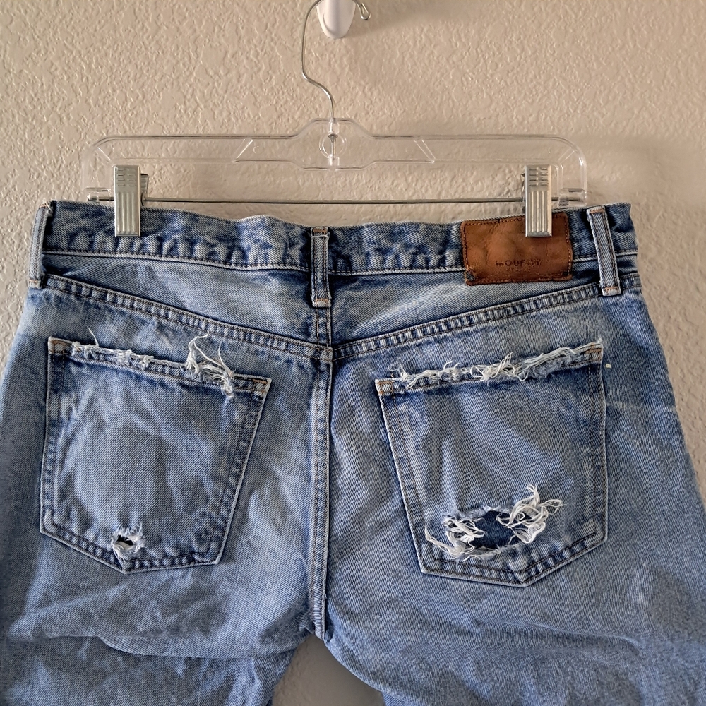 Moussy Vintage Keller Taper Jeans Cropped Blue 29 - Picture 7 of 11